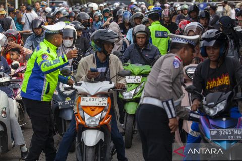 Razia kendaraan bermotor di Batam