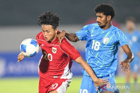 Timnas Indonesia U-23 dikalahkan India