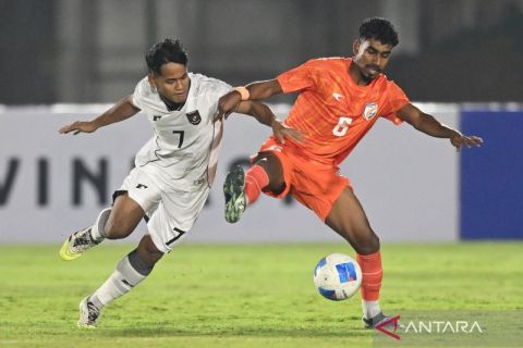 Timnas Indonesia U23 bermain imbang dengan India 1-1