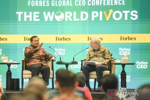 Presiden Prabowo paparkan program pemerintahannya di Forbes Global CEO Conference 2025