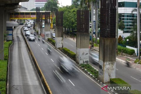 Akhirnya tiang monorel mangkrak di Rasuna Said akan dibongkar