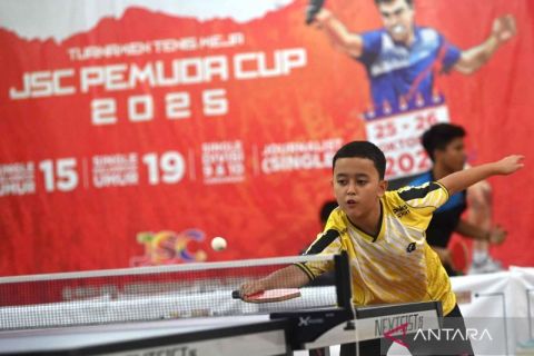 Sebanyak 269 atlet ramaikan Turnamen Tenis Meja JSC Pemuda Cup 2025
