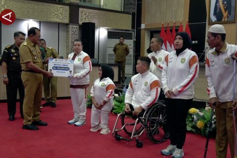 Pemprov Sumsel beri bonus Rp22 miliar bagi atlet Peparnas berprestasi