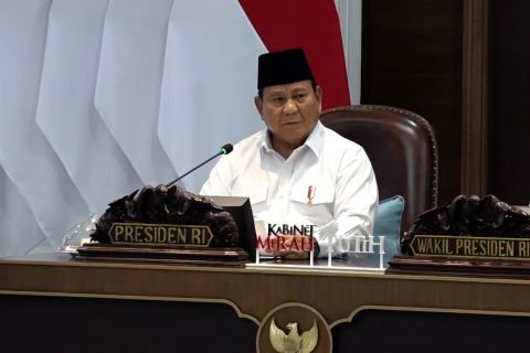 Presiden Prabowo Subianto peringati ulang tahun yang ke-74