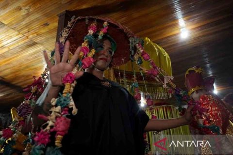 Ritual tandai musim tanam padi di Pangkep, Sulawesi Selatan