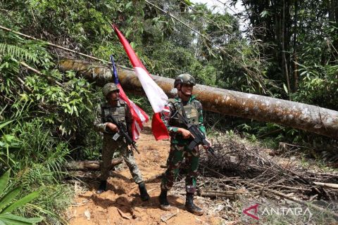 Jaga stabilitas wilayah, TNI dan TDM lakukan patroli bersama di perbatasan Kalimantan Barat