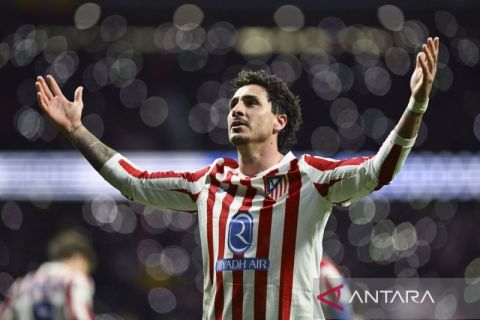 Gol Jose Maria Gimenez di menit ke-93 bawa kemenangan Atletico Madrid atas Inter Milan