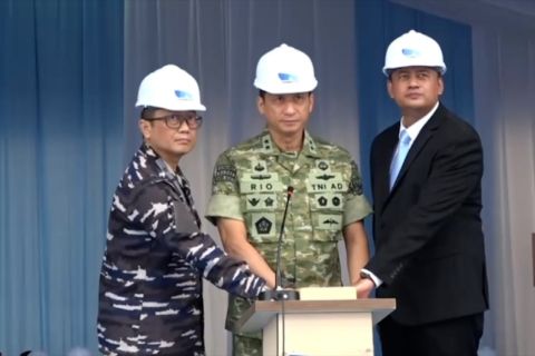 Kemenhan resmikan pembangunan kapal OPV ke-3 di Batam