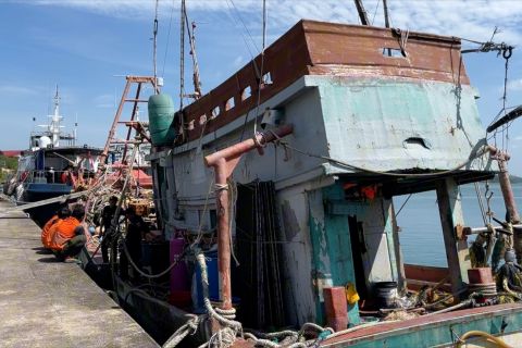 KKP amankan satu kapal Vietnam diduga pelaku illegal fishing di Natuna