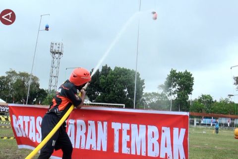 Ratusan tim Damkar Kalimantan ikuti ajang ketangkasan hadapi bencana