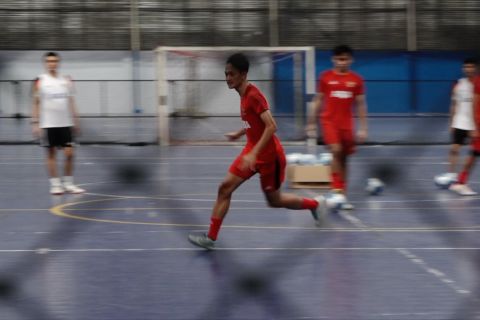 Timnas Futsal Putra latihan intensitas tinggi jelang SEA Games 2025