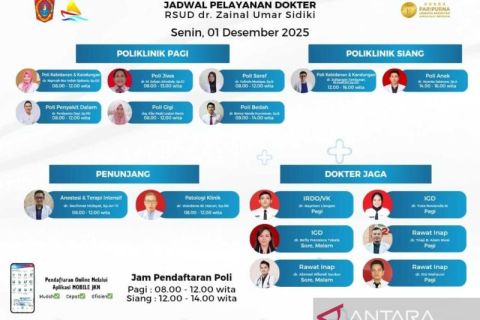 RSUD ZUS buka layanan poliklinik Anak pada Senin siang