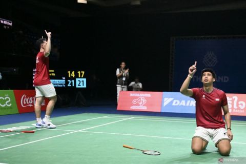 Ganda putra bulu tangkis Indonesia sumbang emas SEA Games 2025
