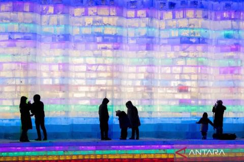 Begini keindahan taman hiburan festival es dan salju internasional China-Rusia-Mongolia