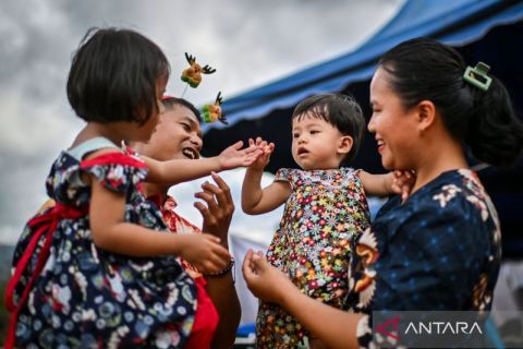 Pascabencana, warga Hutanabolon rayakan Natal sederhana penuh asa dan suka cita