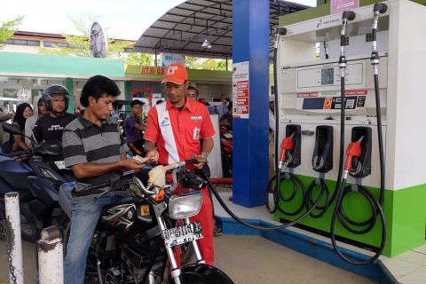 Antrean BBM di SPBU Langsa Aceh mulai terurai