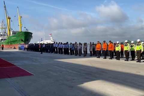 KSOP Banjarmasin gelar apel kesiapan posko terpadu angkutan Natal