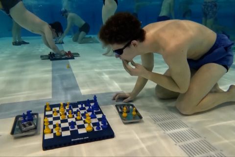 Adu cerdas dalam kolam, Belanda dominasi kejuaraan Catur Bawah Air