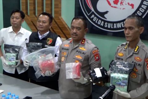 Amankan 6,58 Kg sabu, Polda Sultra ringkus kurir & pengedar narkotika