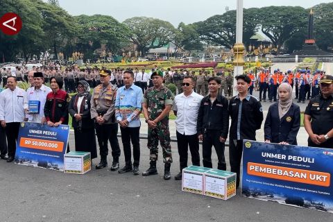 Ratusan personel disiagakan dalam Operasi Lilin Semeru di Kota Malang