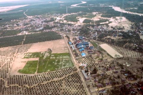 Melihat visual udara kondisi Aceh Tamiang pascabanjir
