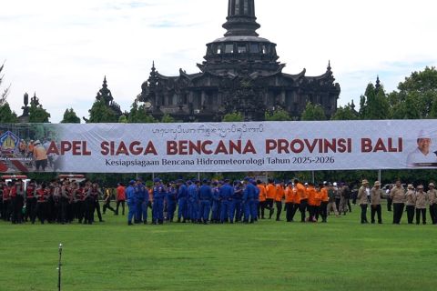 Mitigasi bencana hidrometeorologi, Pemprov Bali gelar apel siaga