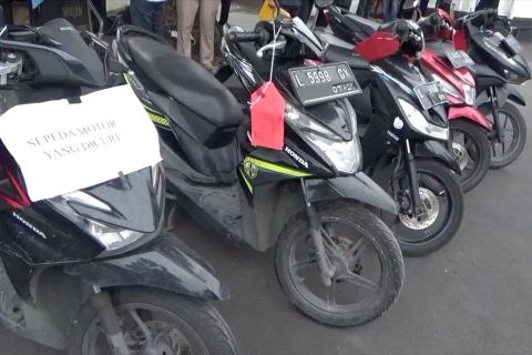 Polrestabes Surabaya ungkap 43 kasus pencurian kendaraan bermotor