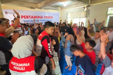 Pertamina bantu pulihkan psikologis anak-anak penyintas banjir bandang