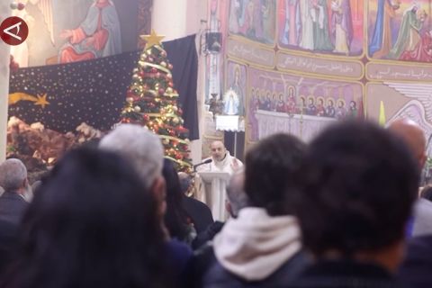 Setelah dua tahun, misa natal kembali digelar di Gaza