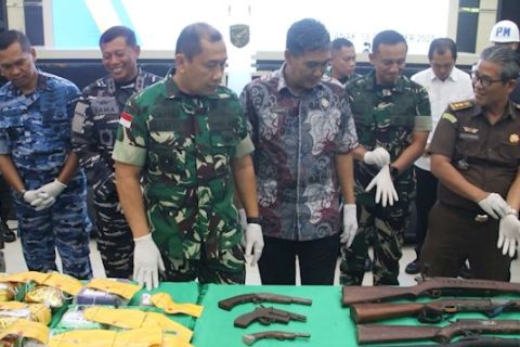 Kodam XII Tanjungpura musnahkan ribuan senpi rakitan dan 30 Kg sabu