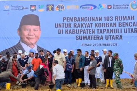 Pemerintah mulai pembangunan hunian tetap bagi korban bencana Sumatra