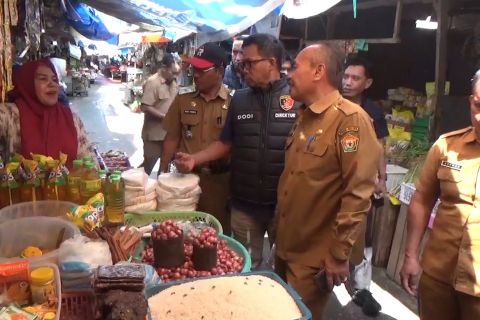 Satgas Pangan Sultra inspeksi pasar cek stabilitas harga bahan pokok