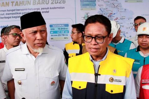 Wamen ESDM: Jaringan listrik di Sumatera Barat hampir pulih sepenuhnya