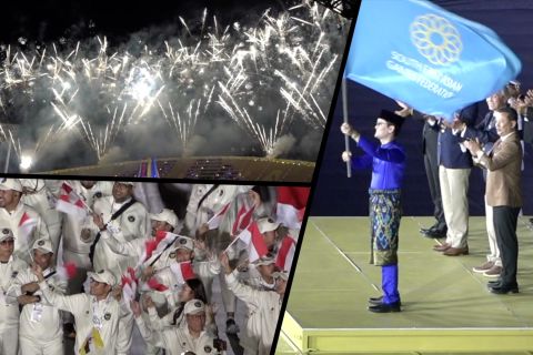 Tiupan peluit menandai berakhirnya SEA Games 2025 Thailand