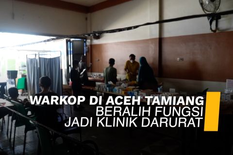 Warkop di Aceh Tamiang beralih fungsi jadi klinik darurat