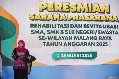 Peresmian rehabilitasi sekolah Provinsi Jatim