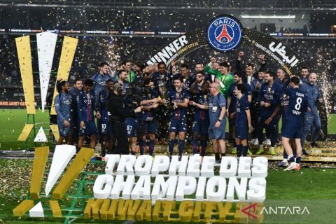 Menang drama adu pinalti kontra Marseille, PSG juarai Piala Super Prancis 2025
