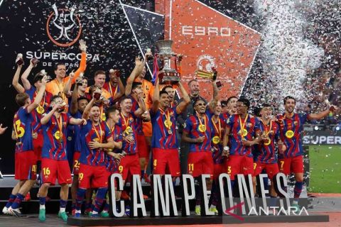 Barcelona raih Piala Super Spanyol usai kalahkan Madrid 3-2