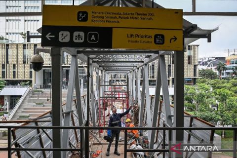 Pemprov DKI Jakarta mulai bangun kembali JPO Sarinah