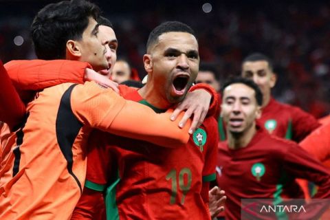 Luapan emosi kemenangan Maroko di semifinal Piala Afrika