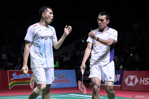 Kalahkan ganda putra Taiwan, Fajar/Fikri melaju ke babak 16 besar Daihatsu Indonesia Masters 2026