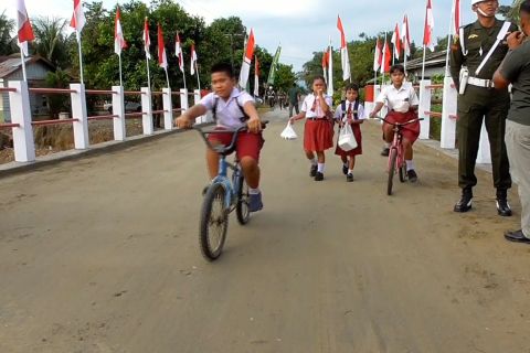 Kodam I/BB bangun Jembatan Aramco guna pulihkan akses warga di Langkat