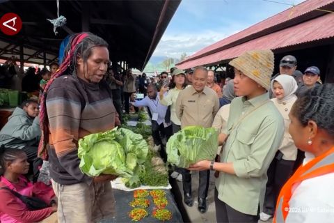 Wapres Gibran ke pasar Wamena, serap aspirasi pedagang