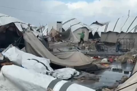 Cuaca ekstrem hantam Gaza, empat pengungsi tewas