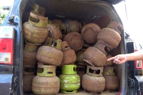 Polda Sultra gagalkan penyelundupan LPG subsidi di Konawe Selatan