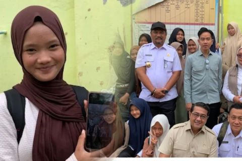 Jumpa Wapres, murid SMPN 1 Karang Baru sampaikan harapan pemulihan