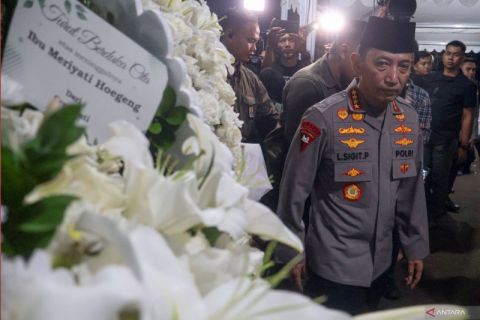 Kapolri takziah ke rumah duka Meriyati Hoegeng di Depok