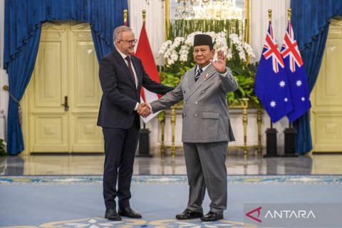 Presiden Prabowo menerima kunjungan kenegaraan Anthony Albanese