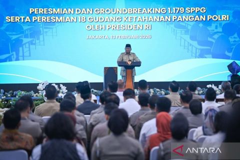 Presiden resmikan 1.072 SPPG Polri