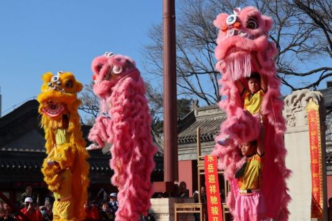 Perayaan Tahun Baru Imlek 2026 di Dongyue Temple Fair Beijing